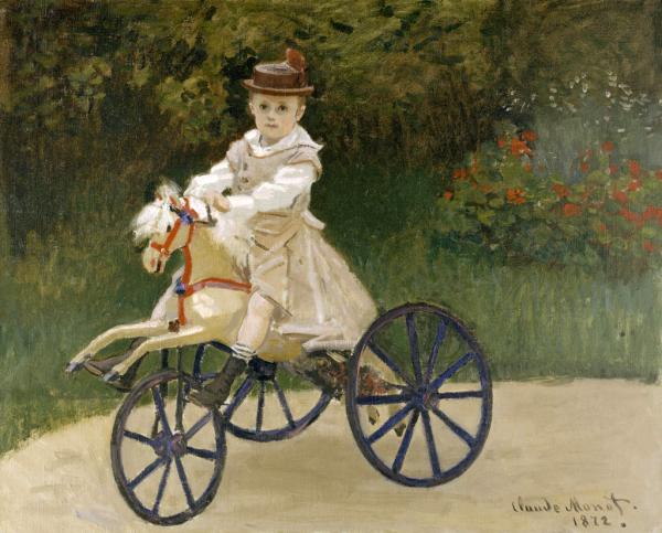 クロード・モネ　「馬の三輪車に乗ったジャン･モネ」