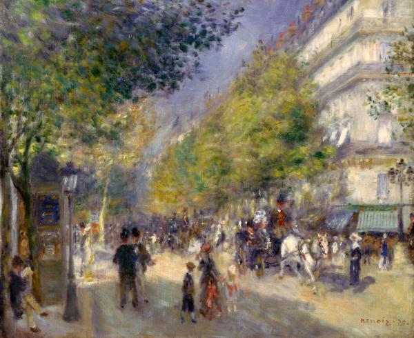 ピエール＝オーギュスト・ルノワール　「パリの大通り」
