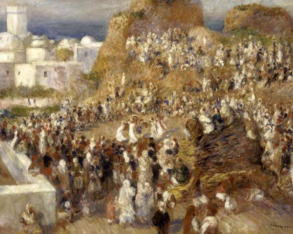 ピエール＝オーギュスト・ルノワール　「アルジェのアラブの祭日 （モスク）」
