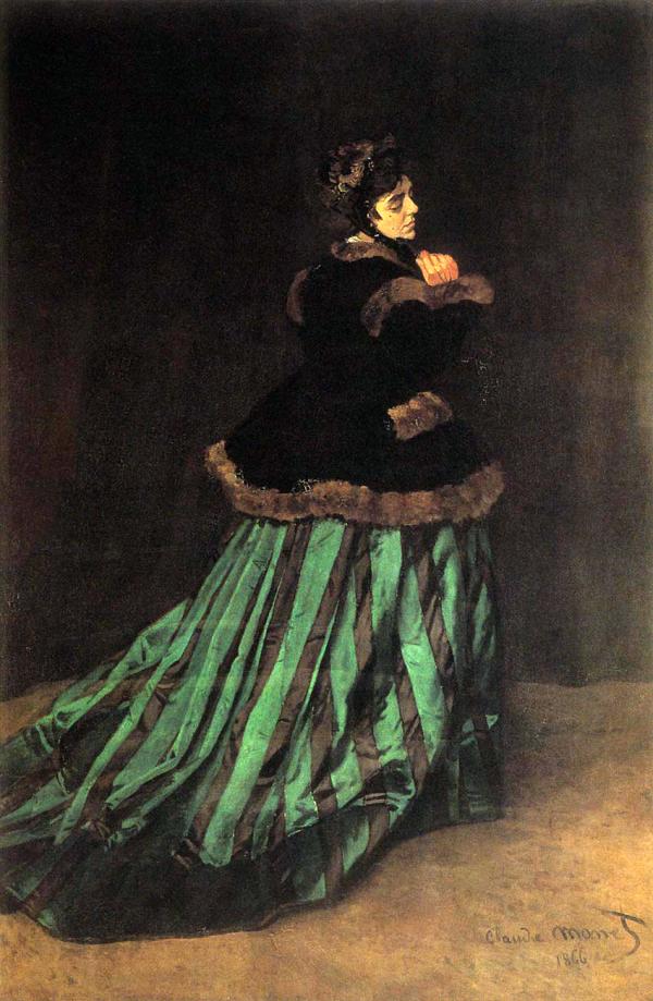 クロード・モネ　「緑衣の女性」