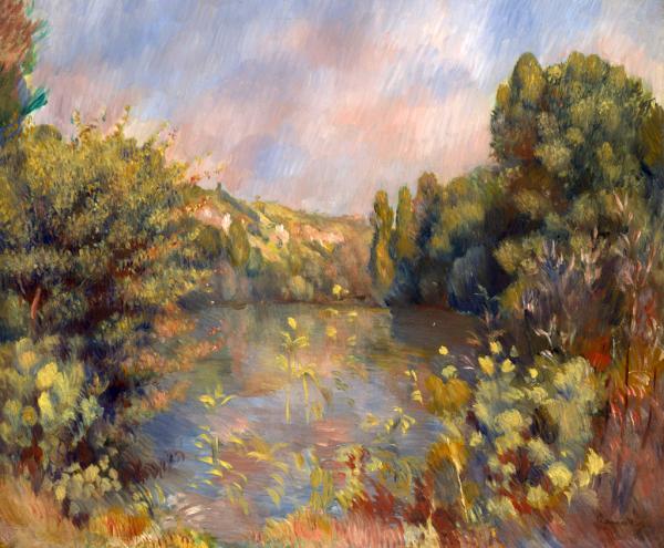 ピエール＝オーギュスト・ルノワール　「湖畔風景」