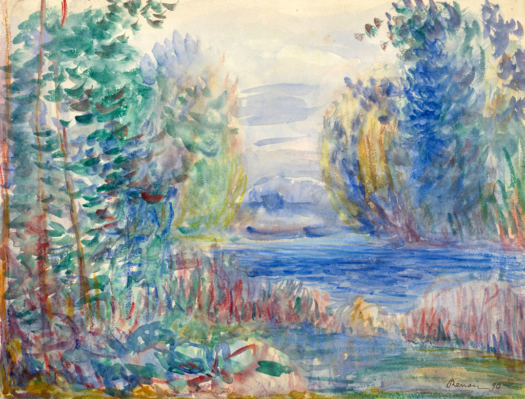 ピエール オーギュスト ルノワール 川の風景 の画像 ジーソザイ