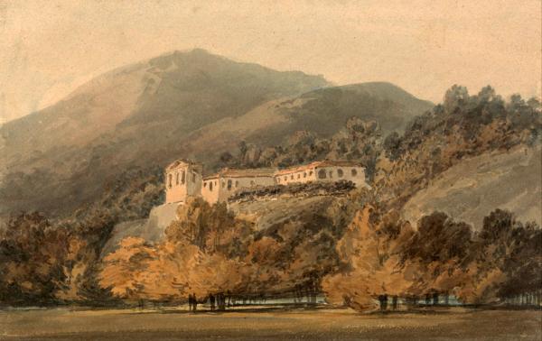 ジョゼフ・マロード・ウィリアム・ターナー　「サンタ・ルチア、カゼルタ近郊の修道院」