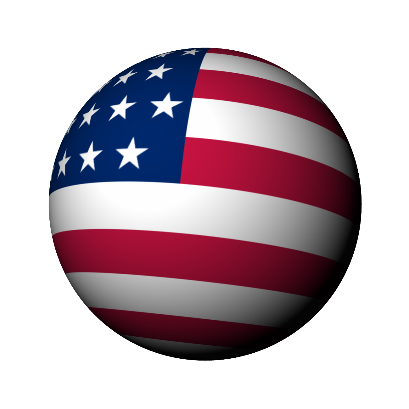 球体 アメリカ国旗の画像 ジーソザイ