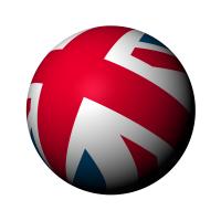 球体　イギリス国旗