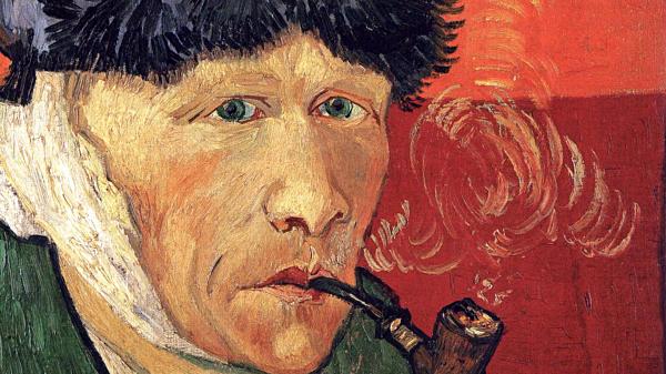 ゴッホ：耳に包帯をした自画像（Gogh:self-portrait）