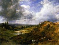 ジョン・コンスタブル「ハムステッド・ヒースの丘の池」1826